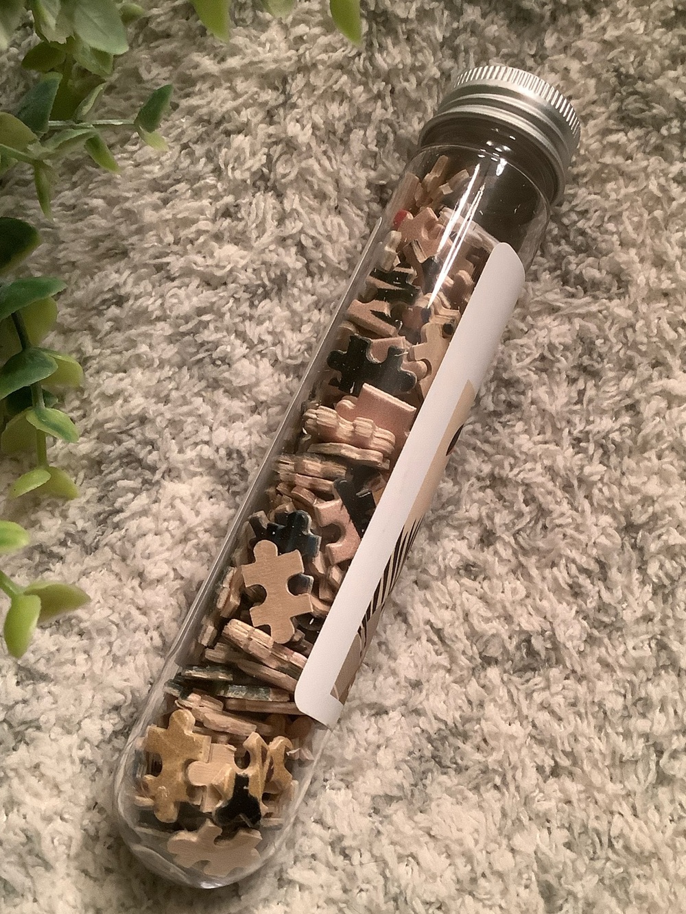 Mini Wood Puzzle Test Tube with Tropical Toucan Design NWT 150pieces ages 14+ - Picture 7 of 13